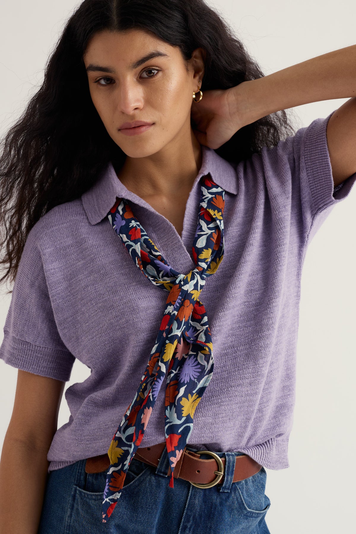 Posy Triangle Scarf