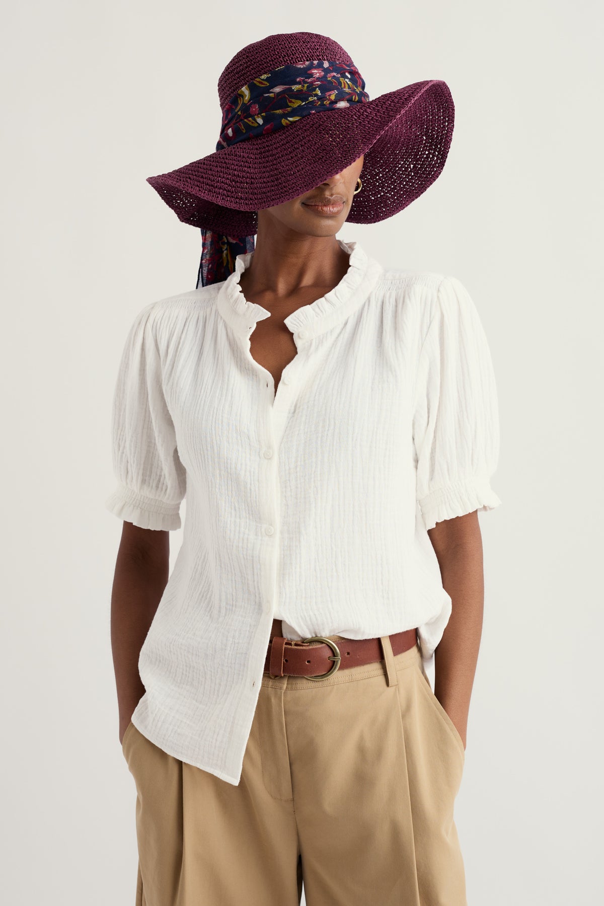 Sculpture Garden Wide Brim Sunhat