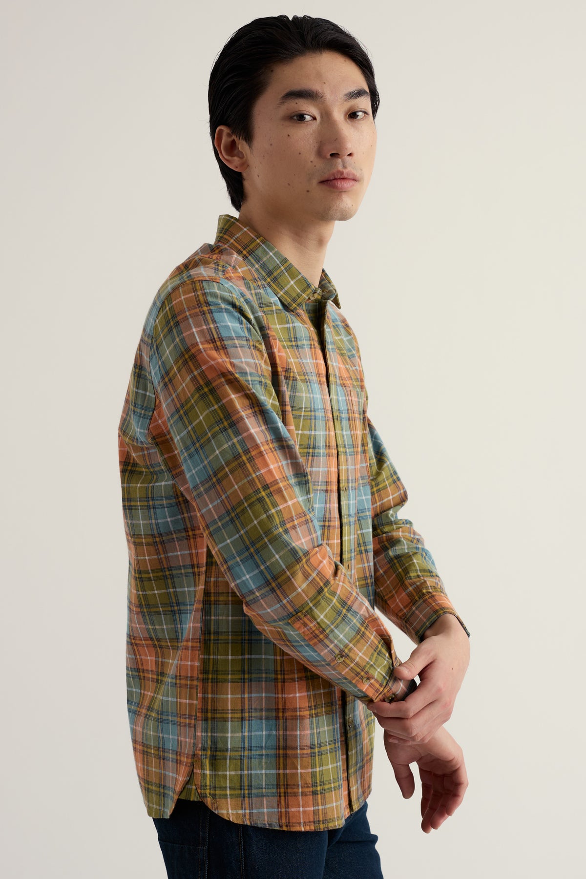 Men's Banyan Checked Cotton Shirt