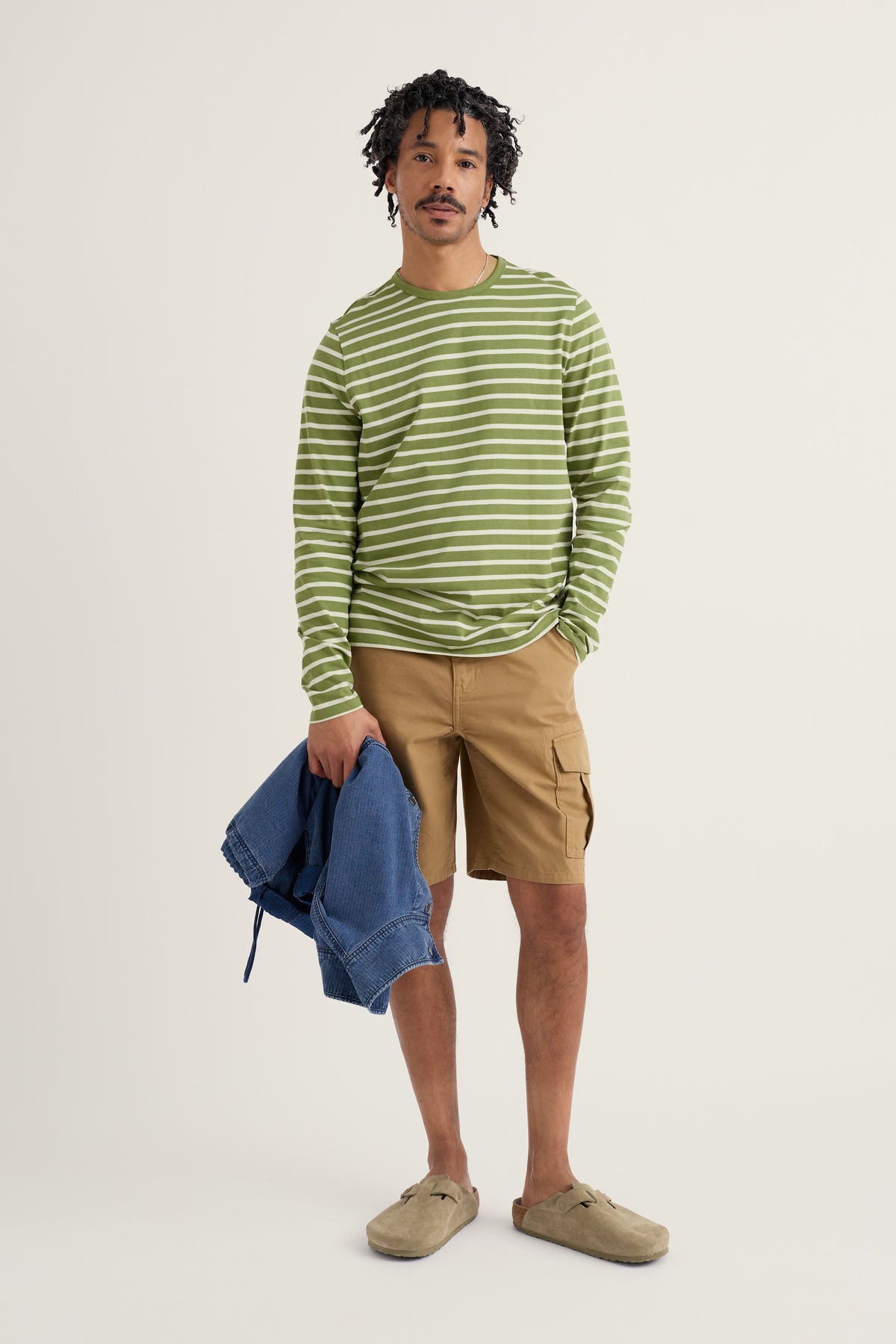 Men's Crew Neck Sailor Shirt in GOTS-Certified Organic Cotton