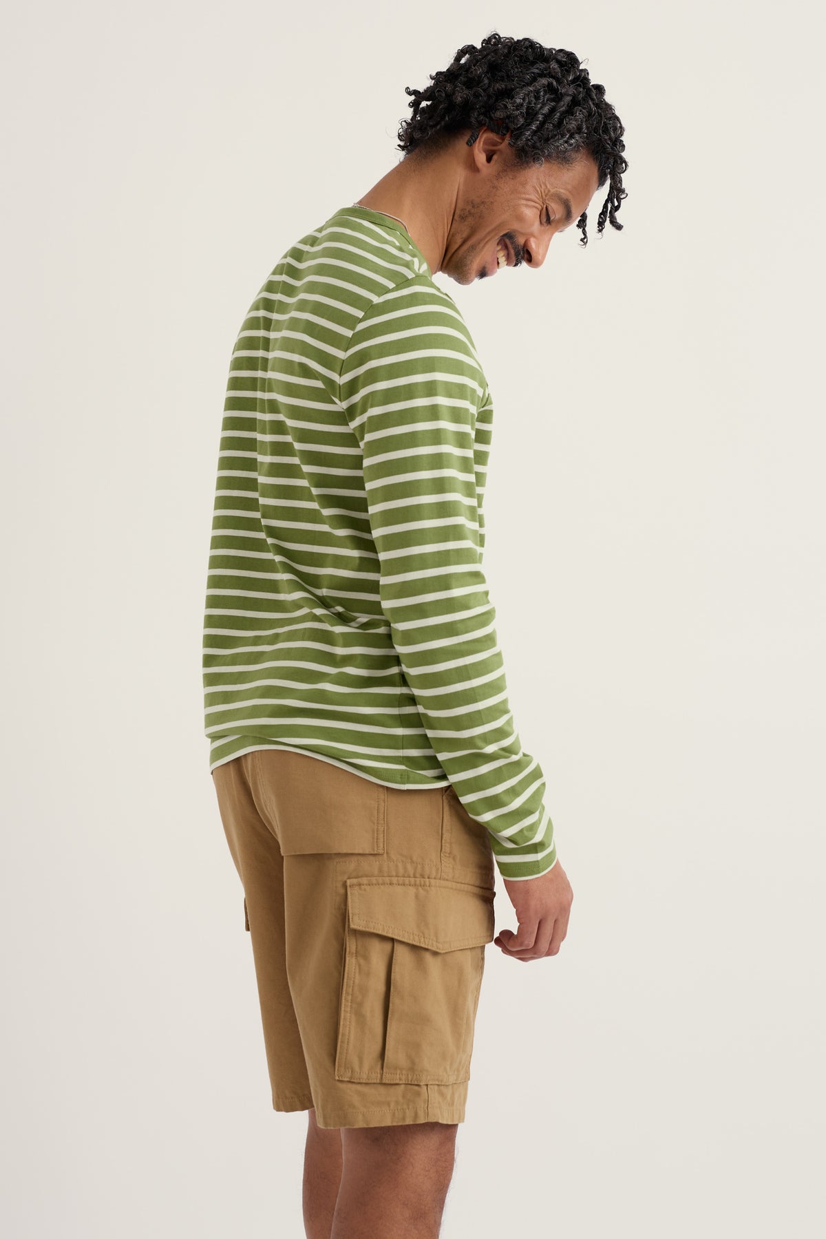 Men's Crew Neck Sailor Shirt in GOTS-Certified Organic Cotton