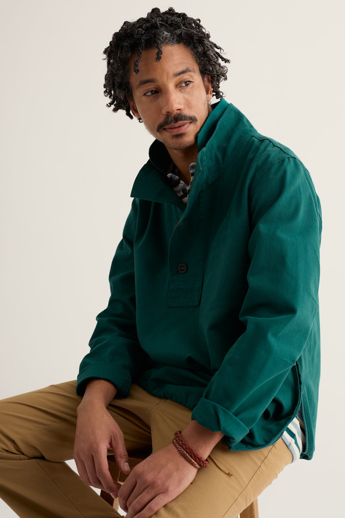 Men's Clay Stone Organic Cotton Pullover Smock