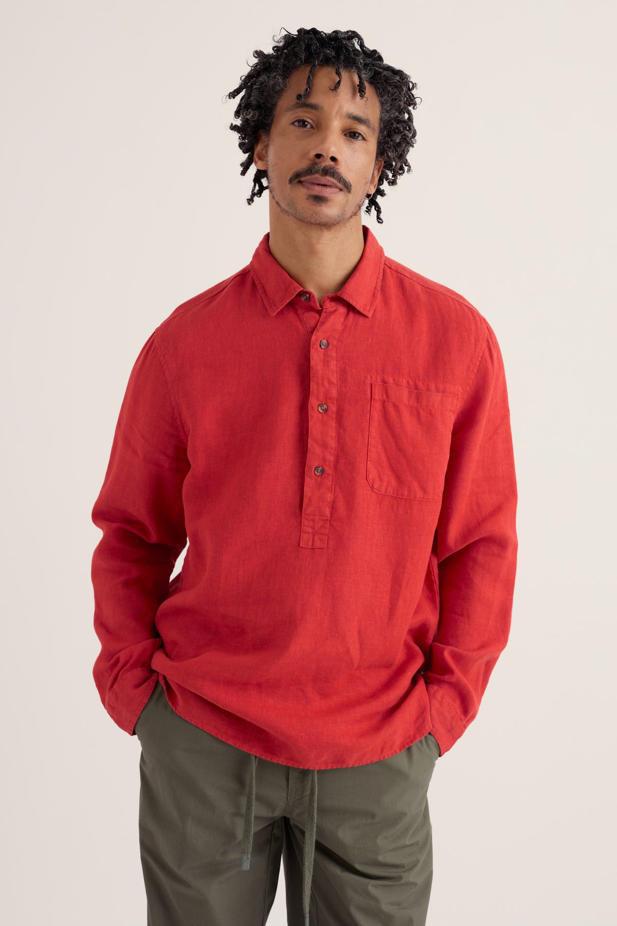 Men's Artist's Linen Shirt