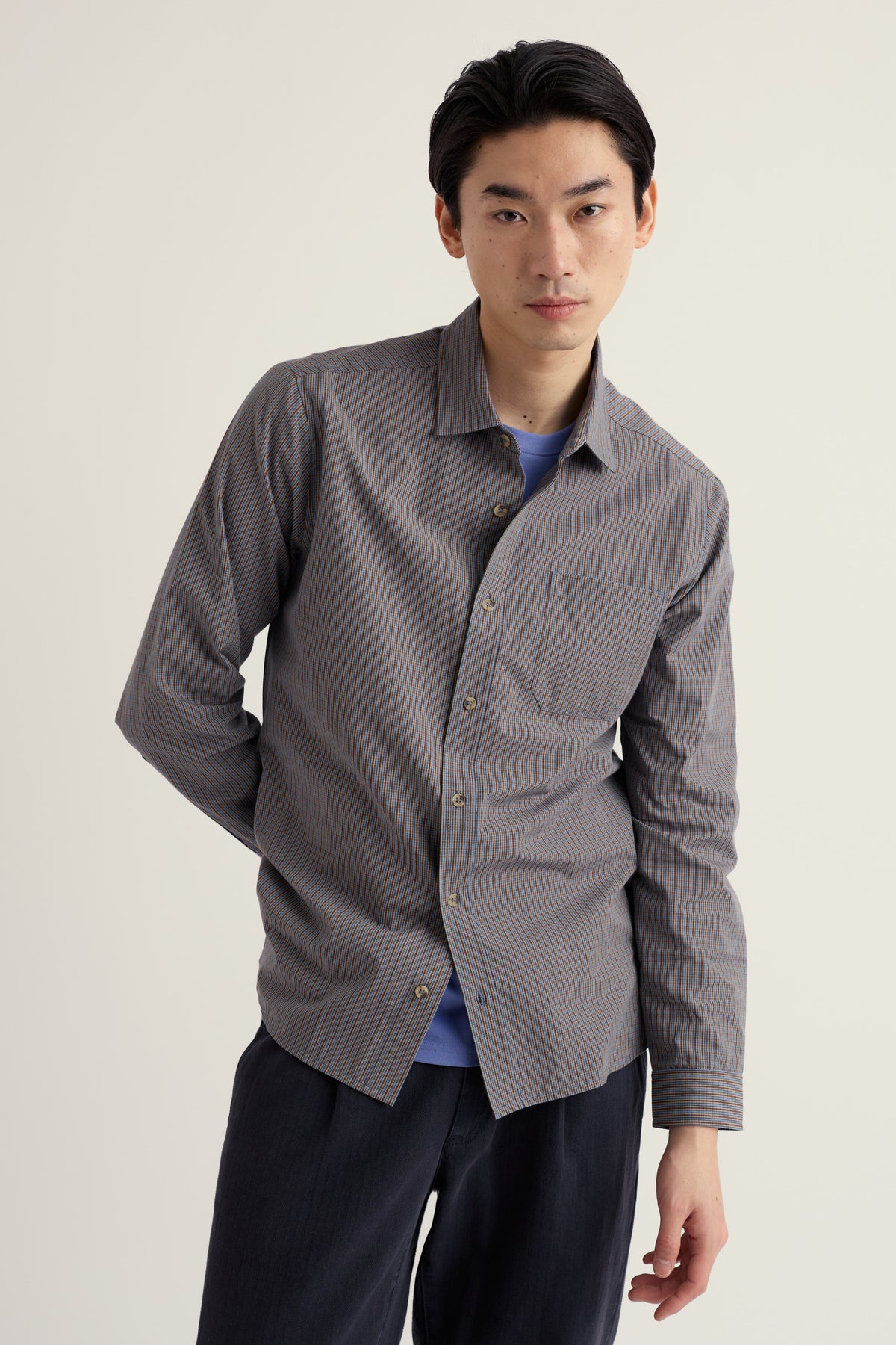 Men's Banyan Checked Cotton Shirt