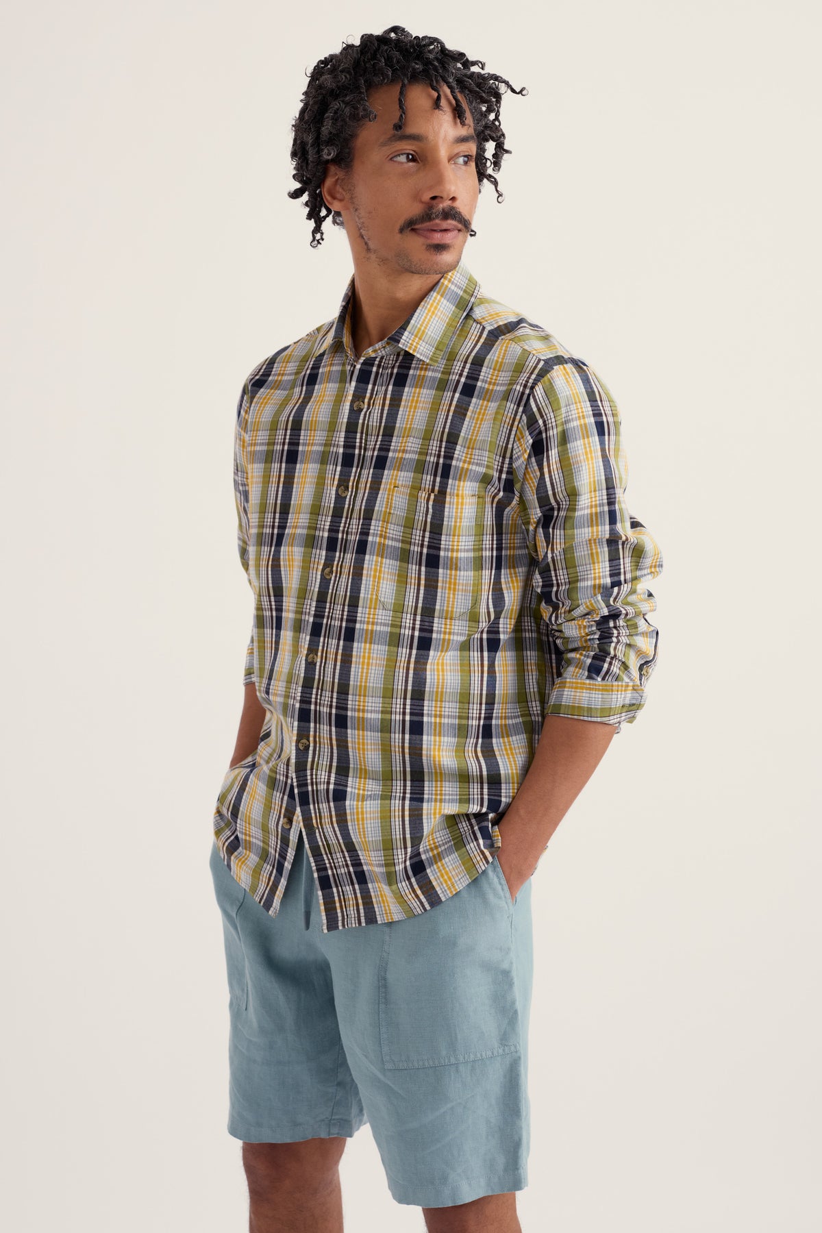 Men's Banyan Checked Cotton Shirt