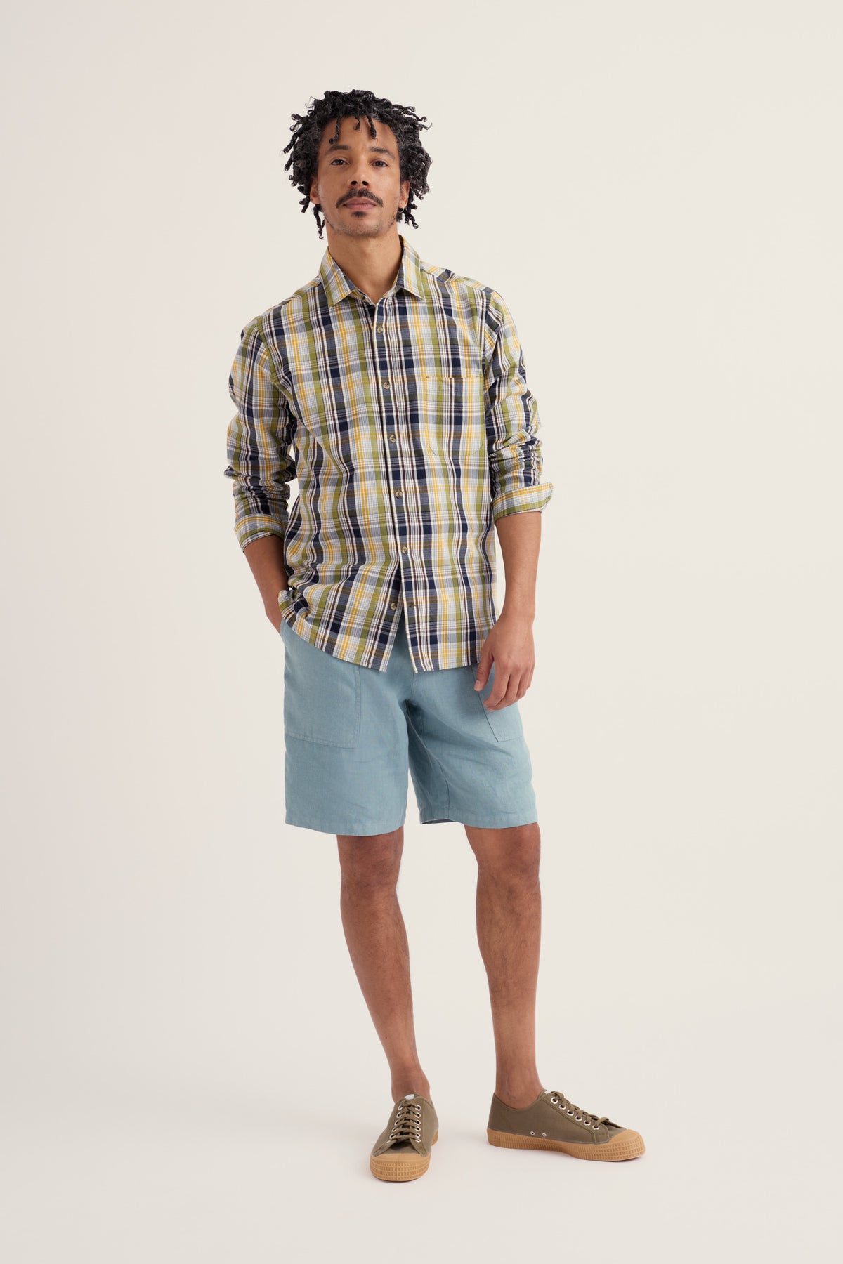 Men's Banyan Checked Cotton Shirt