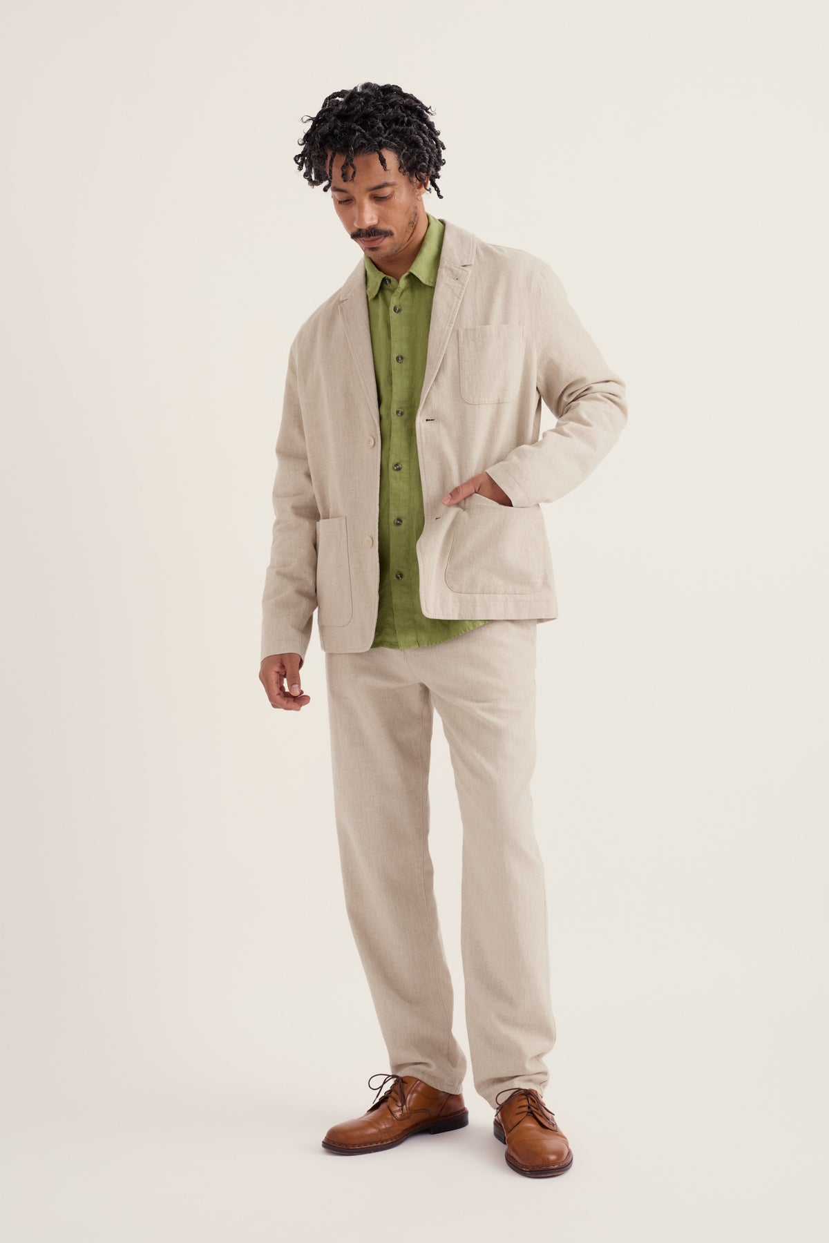 Men's Messack Cotton-Linen Jacket