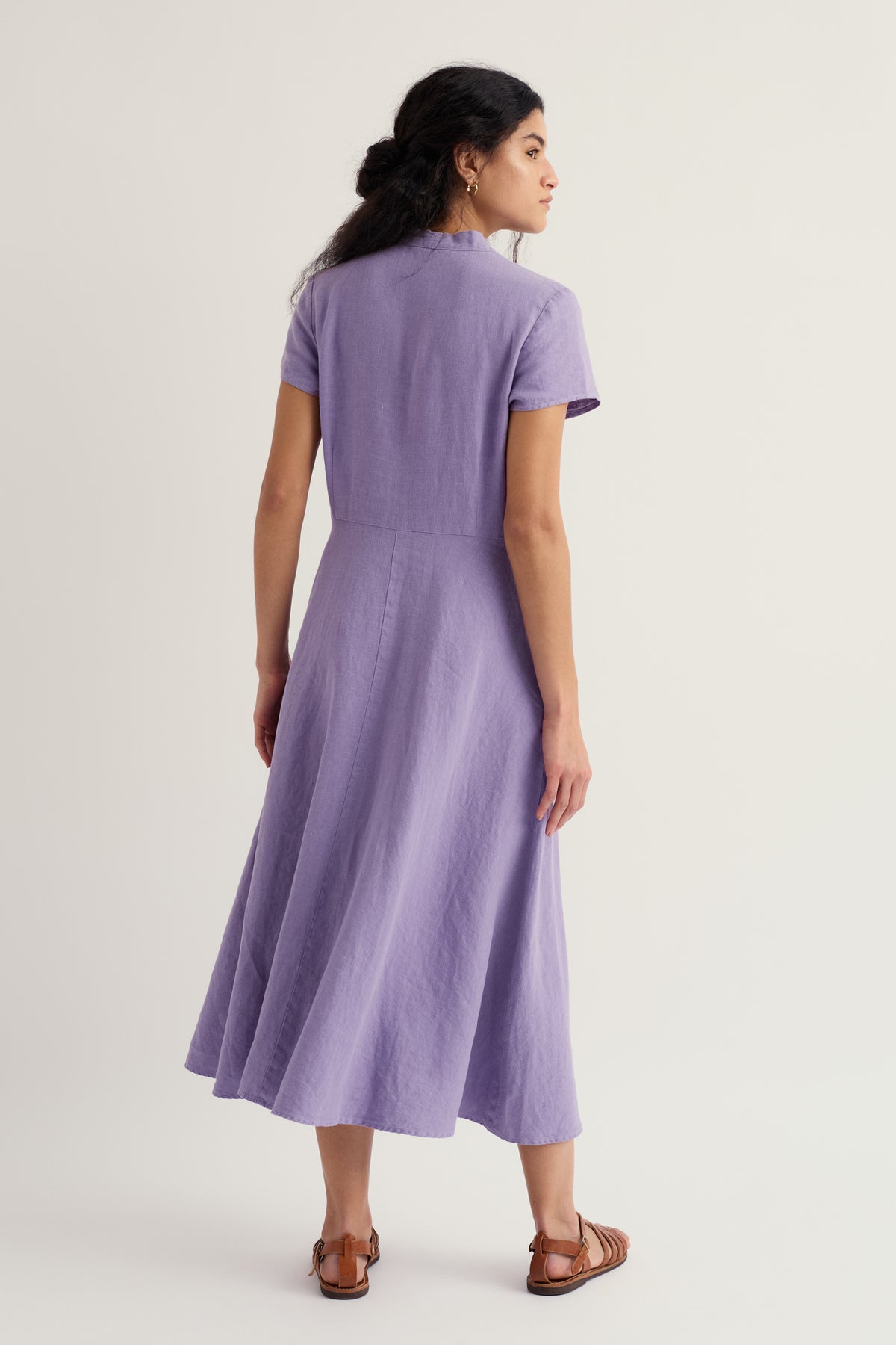 Carved Wood Midi Dress