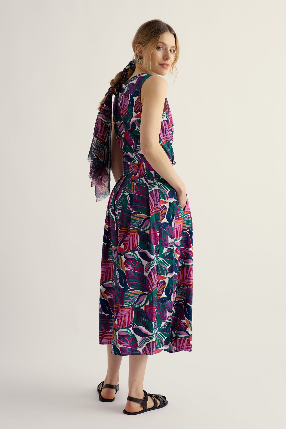 Belle Fit-and-flare Midi Dress