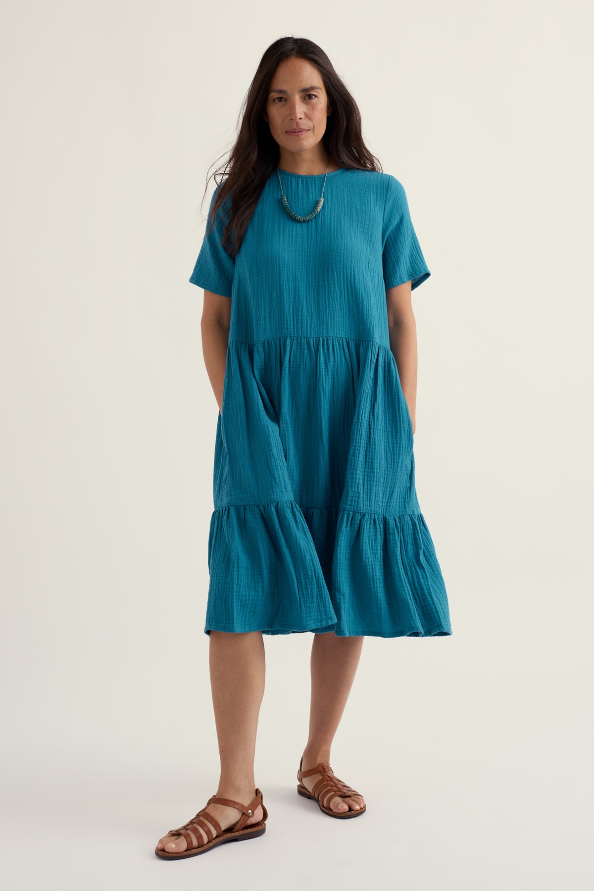Pebble Comb Double Cloth Dress