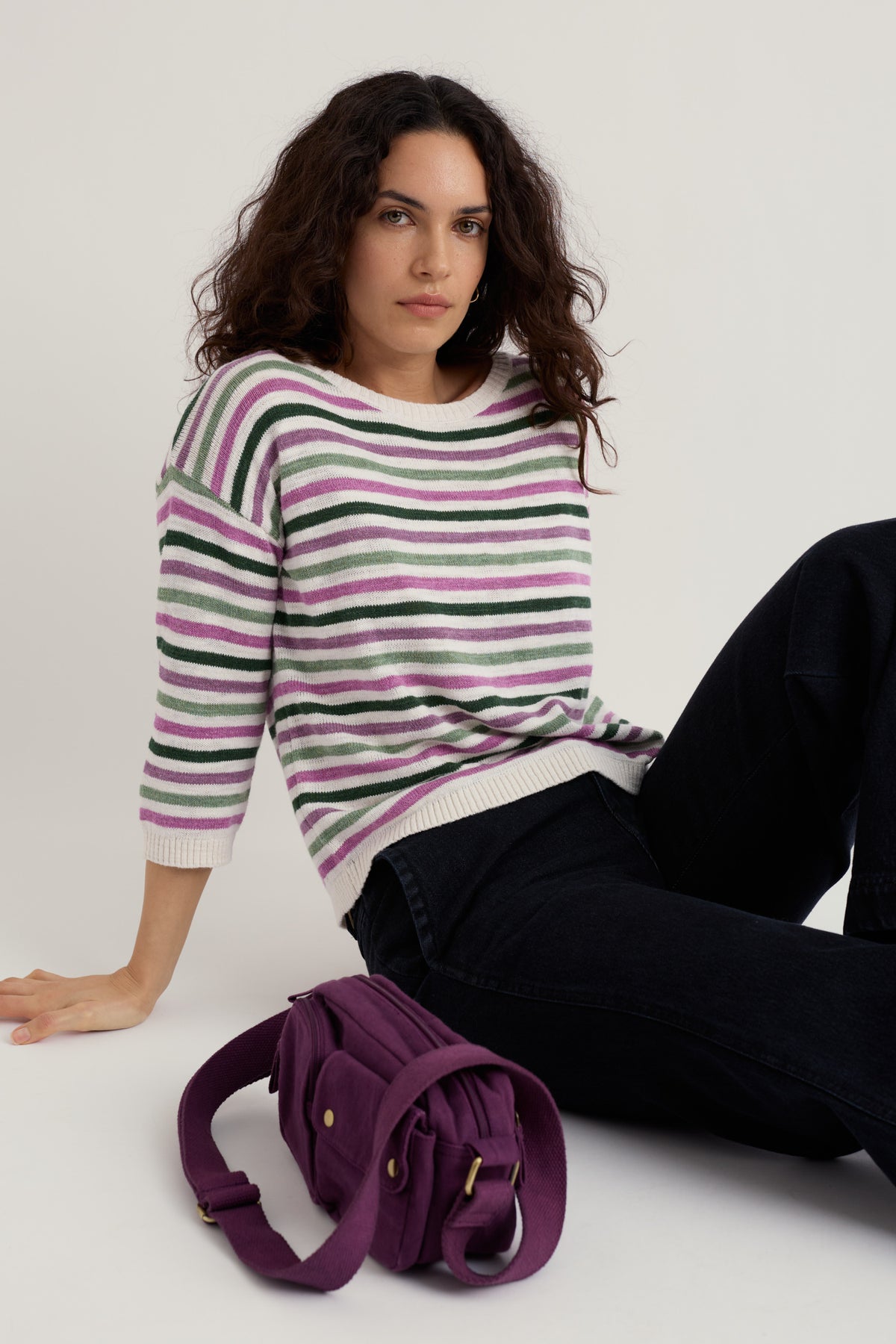Knavock Striped Jumper Made With Linen & Organic Cotton