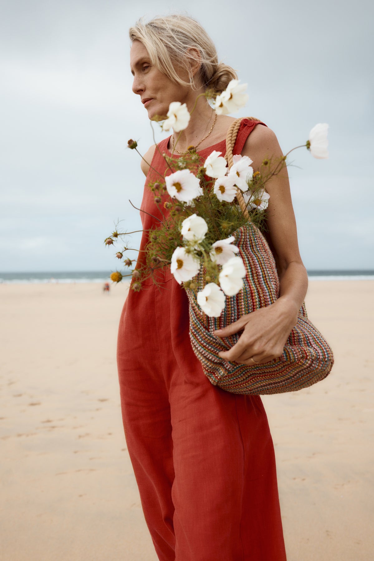 Salt Air Wide Leg Linen Jumpsuit