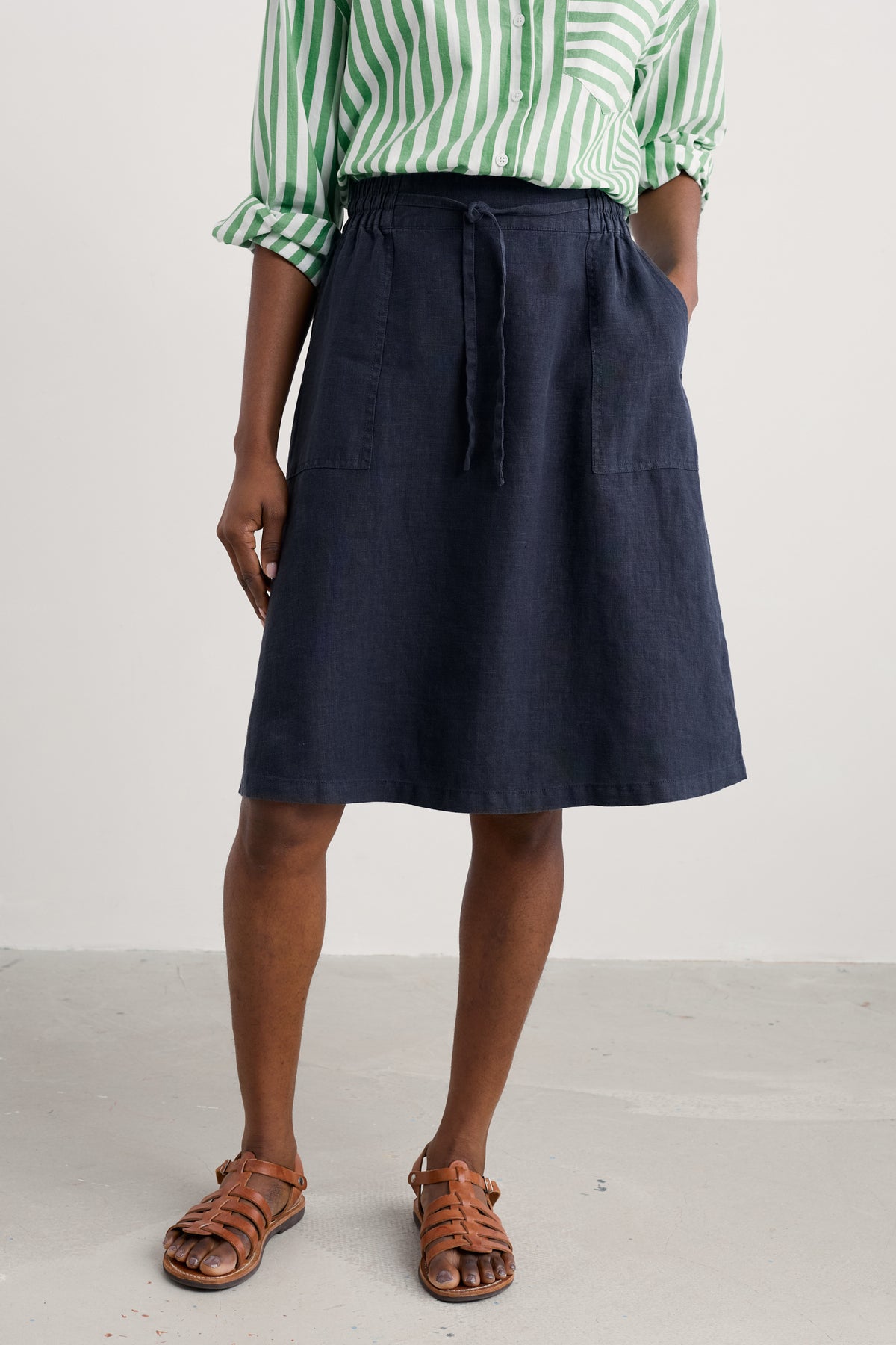 Pepper Moth Linen Skirt