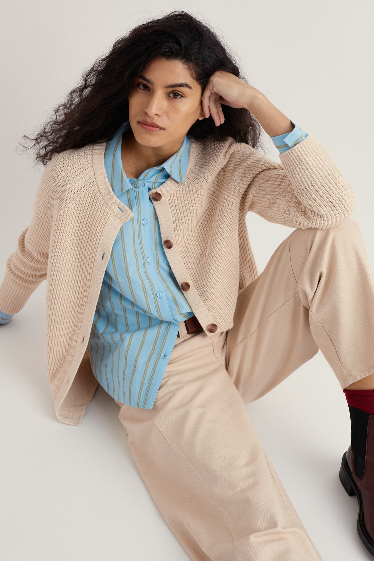 Potters Meadow Organic Cotton Knitted Cardigan