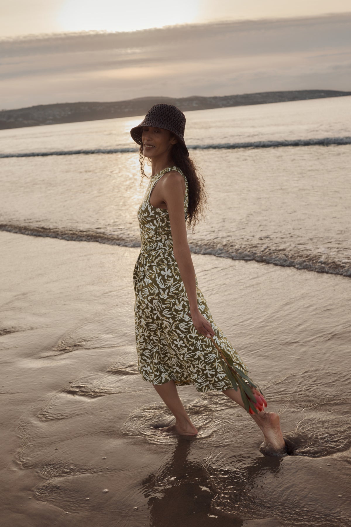 Porthmeor Wave Dress in GOTS-Certified Organic Cotton Jersey