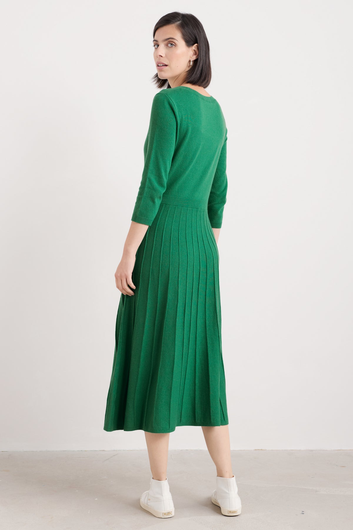 Folk Song Knitted Midi Dress
