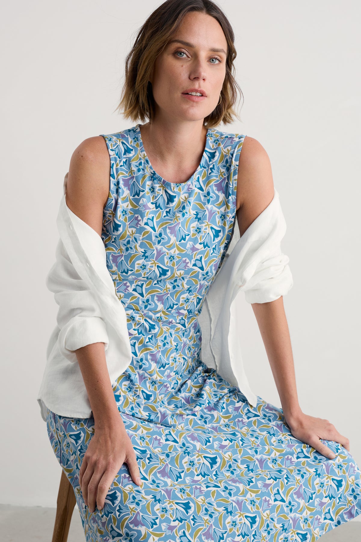 Sweet Violet Jersey Midi Dress