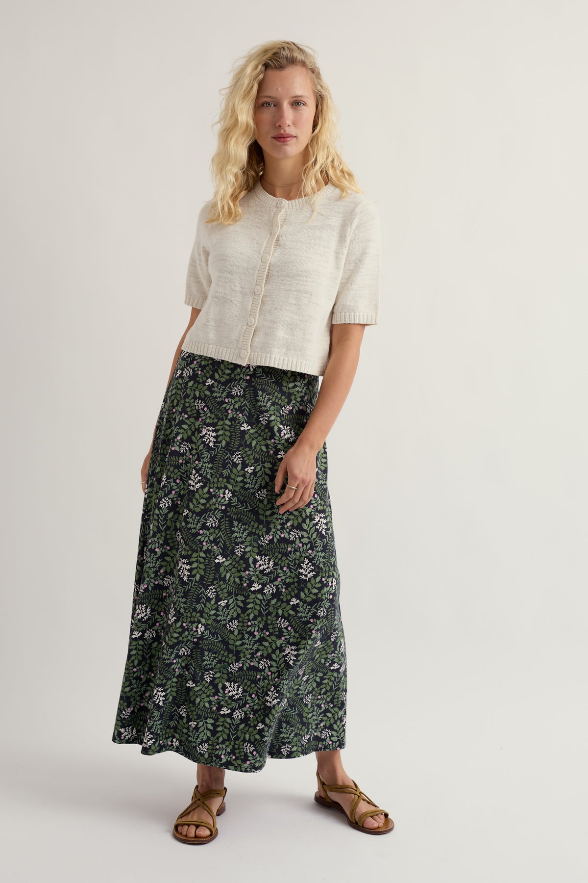 Rose A-Line Ankle Length Skirt