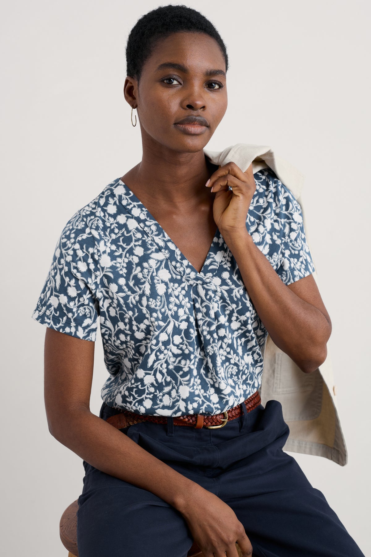 Barnoon Jersey Printed Short-Sleeve Top