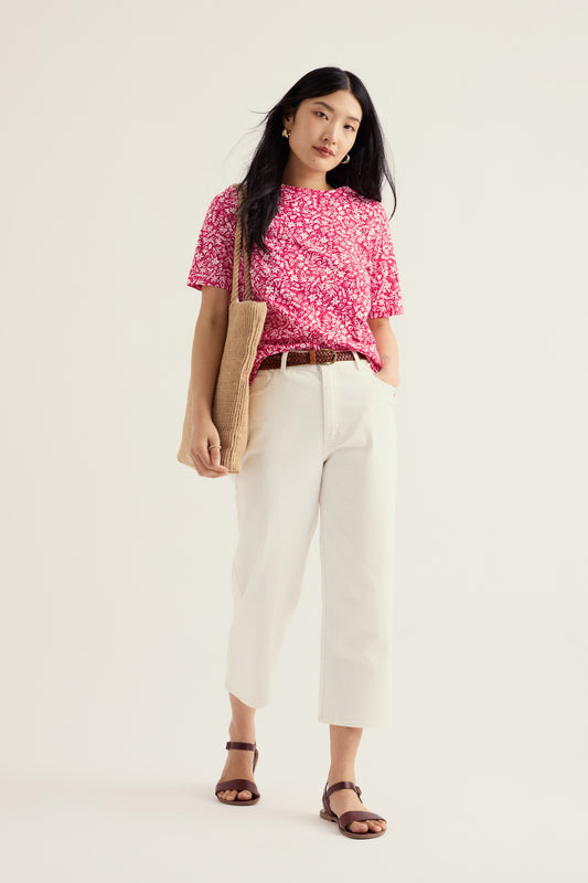Poisson Printed T-Shirt in GOTS-Certified Organic Cotton Jersey