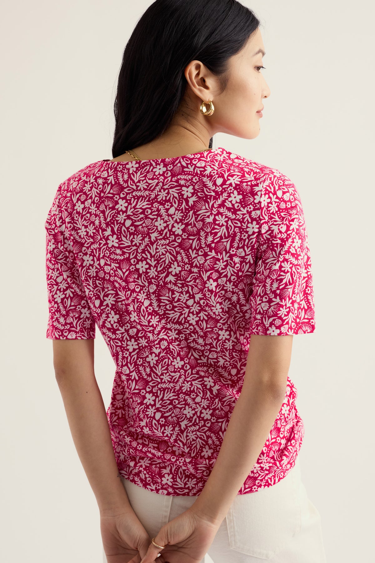 Poisson Printed T-Shirt in GOTS-Certified Organic Cotton Jersey