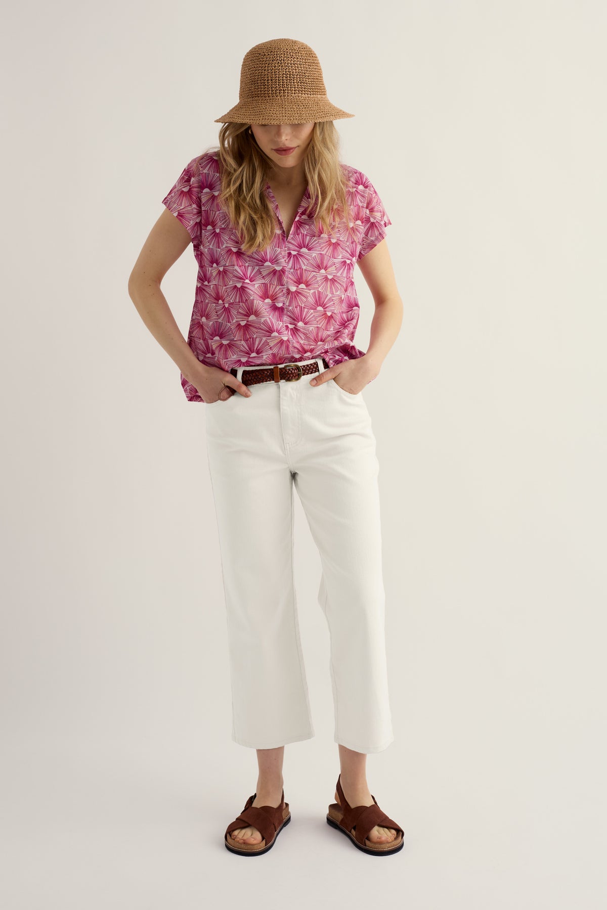 Deep Lane Short Sleeve Shirt in GOTS-Certified Organic Cotton