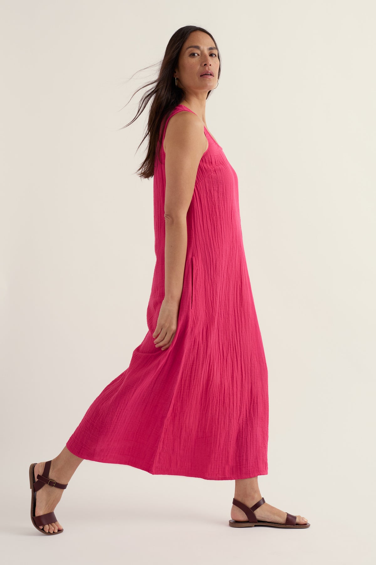 Helleborine Above-Ankle Dress in GOTS-Certified Organic Cotton