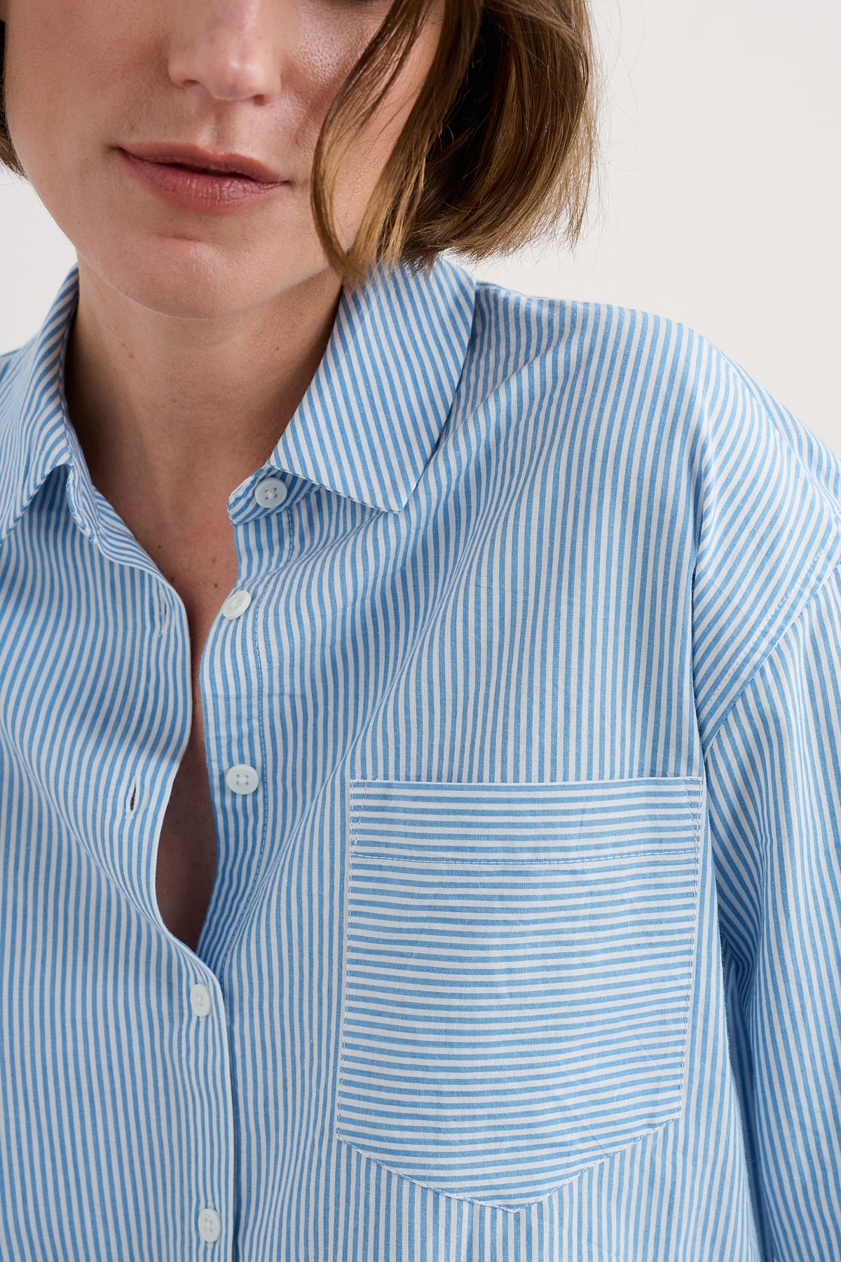Sea Path Oversized Poplin Shirt