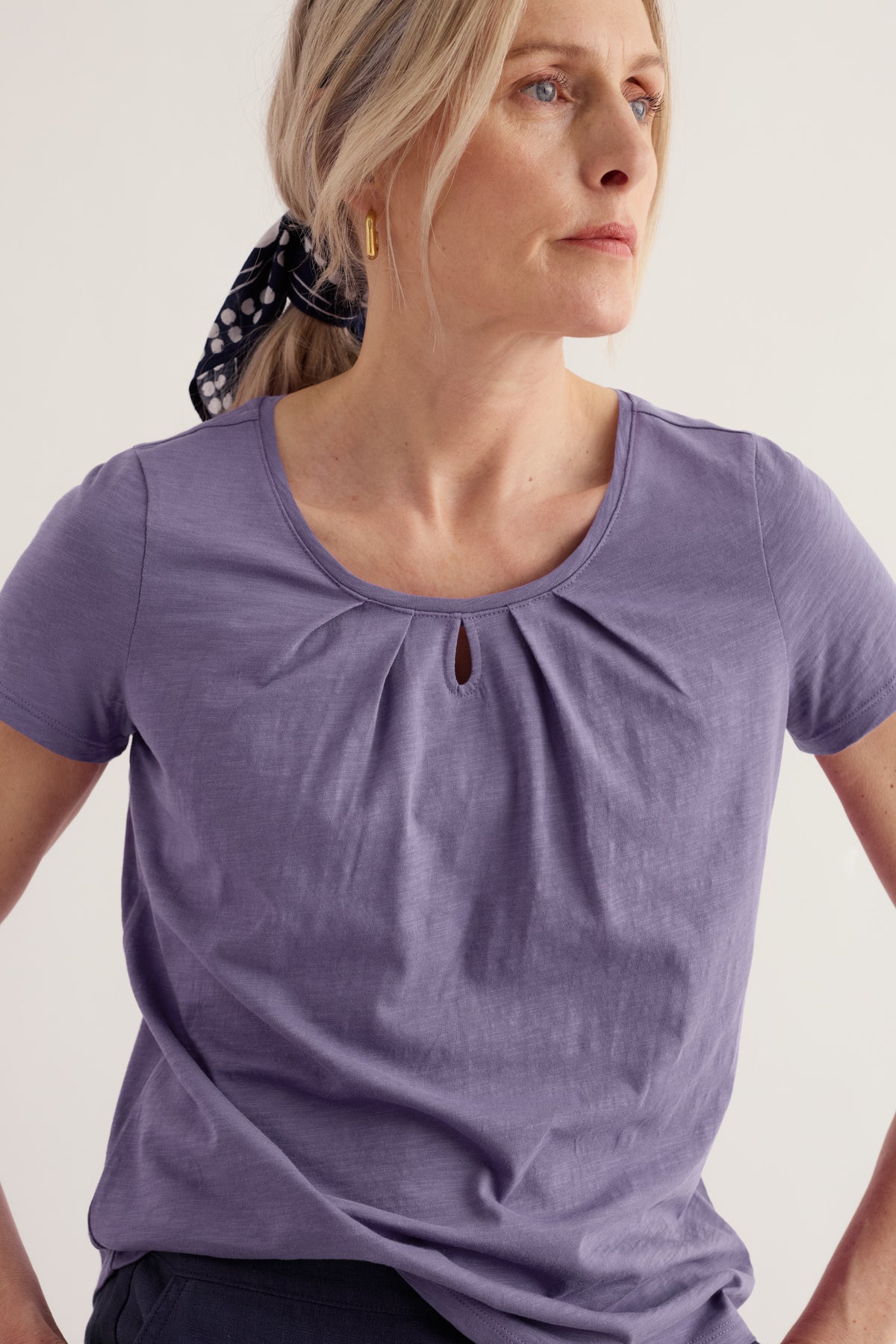 Appletree Keyhole Detail T-Shirt