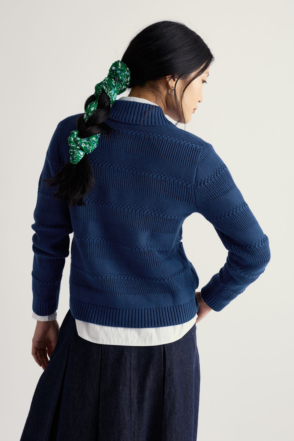 Nut Lane Organic Cotton Collared Cardigan