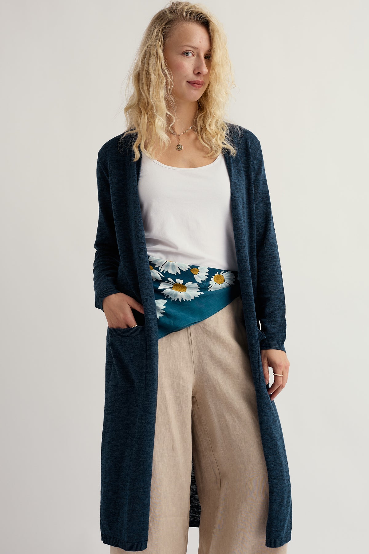 Apple Rose Longline Cardigan