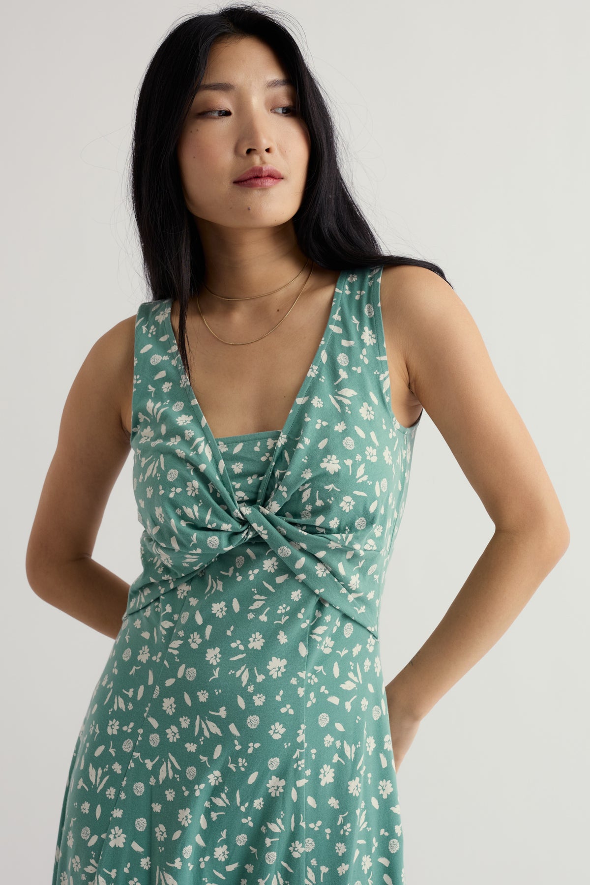 May Apple Empire Line Jersey Dress
