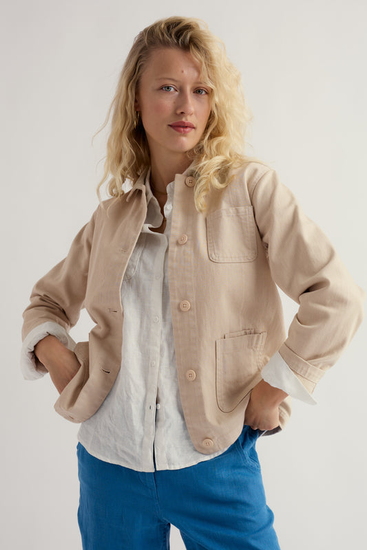 Reading Rocks Jacket in Organic Cotton Denim