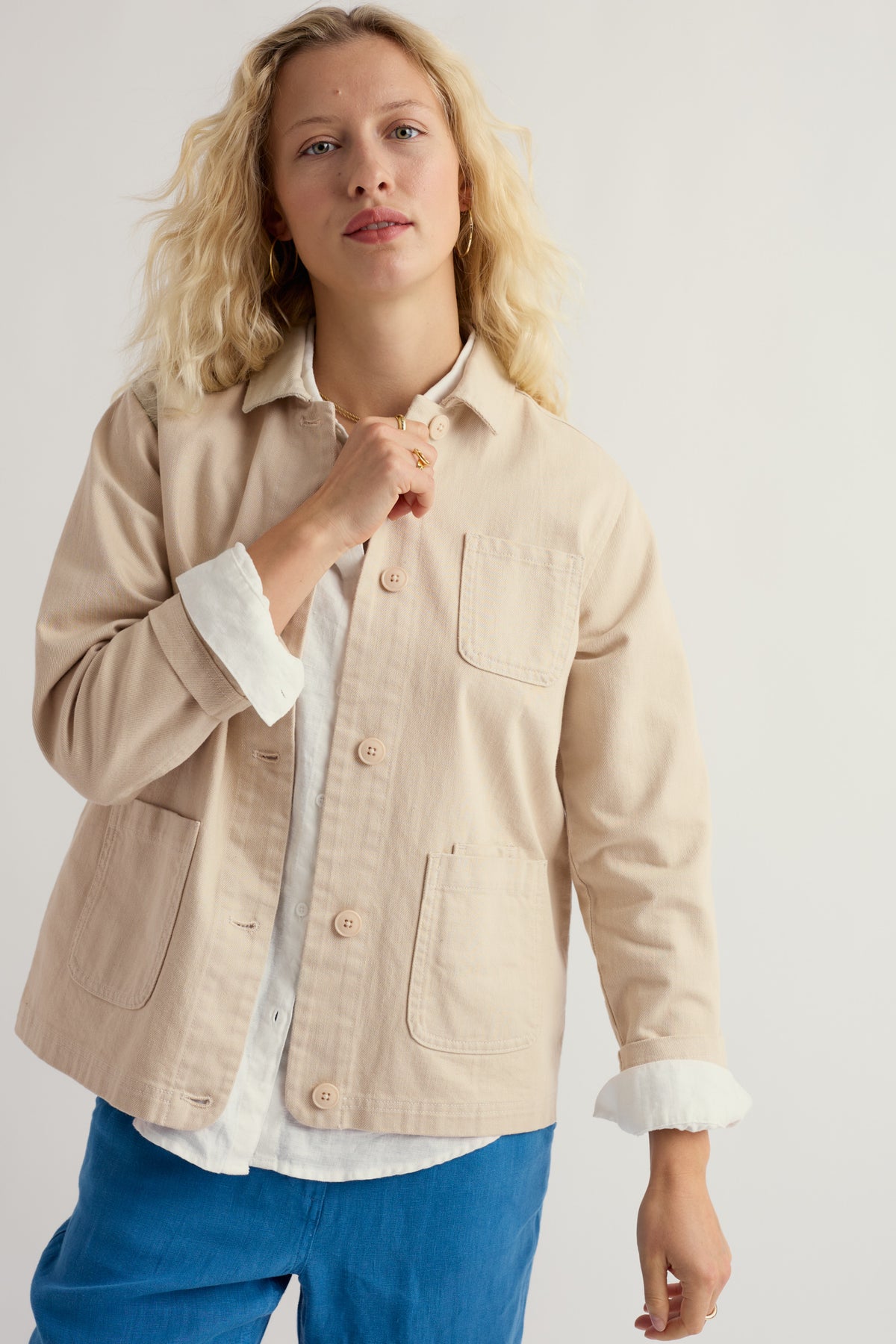 Reading Rocks Jacket in Organic Cotton Denim