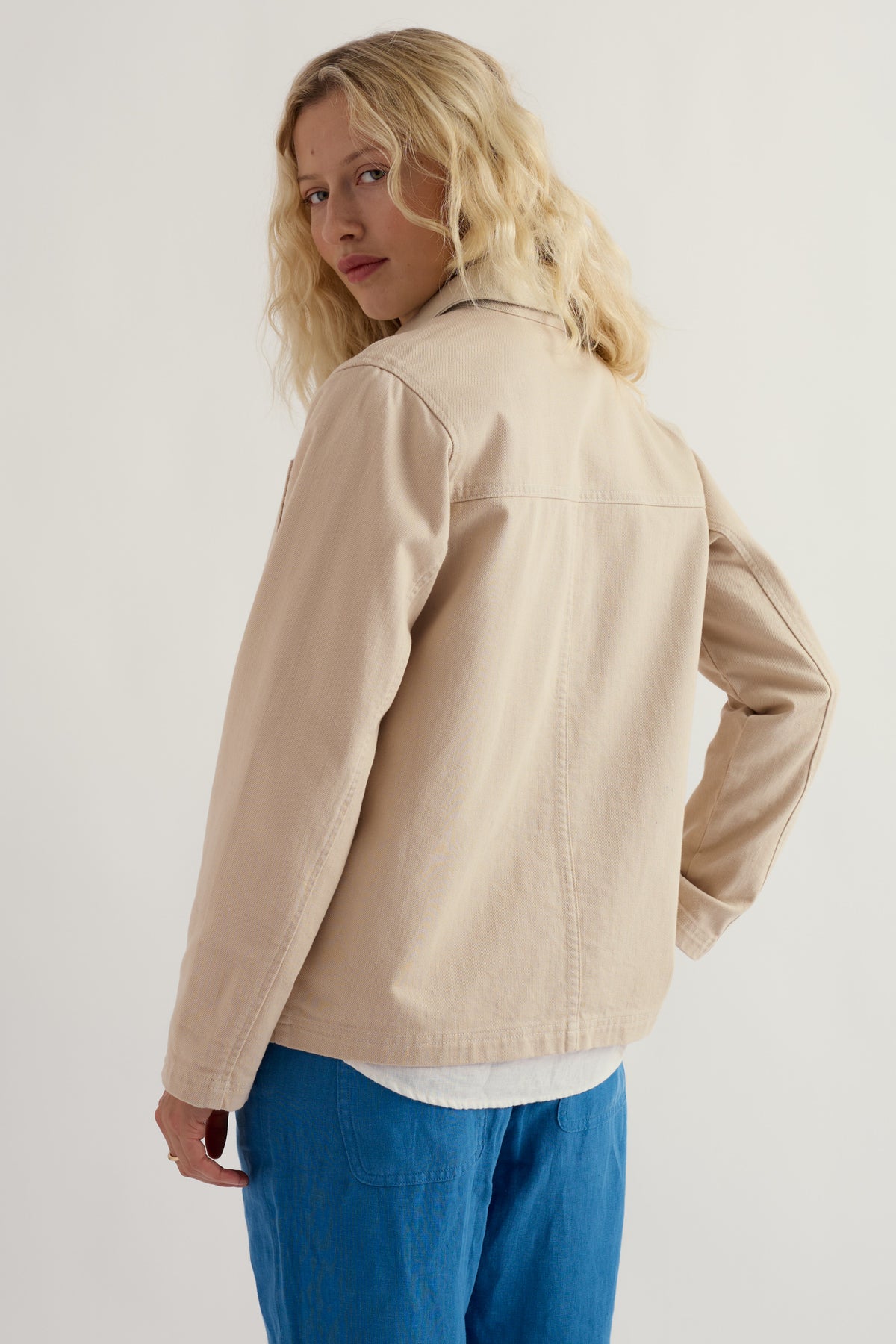 Reading Rocks Jacket in Organic Cotton Denim