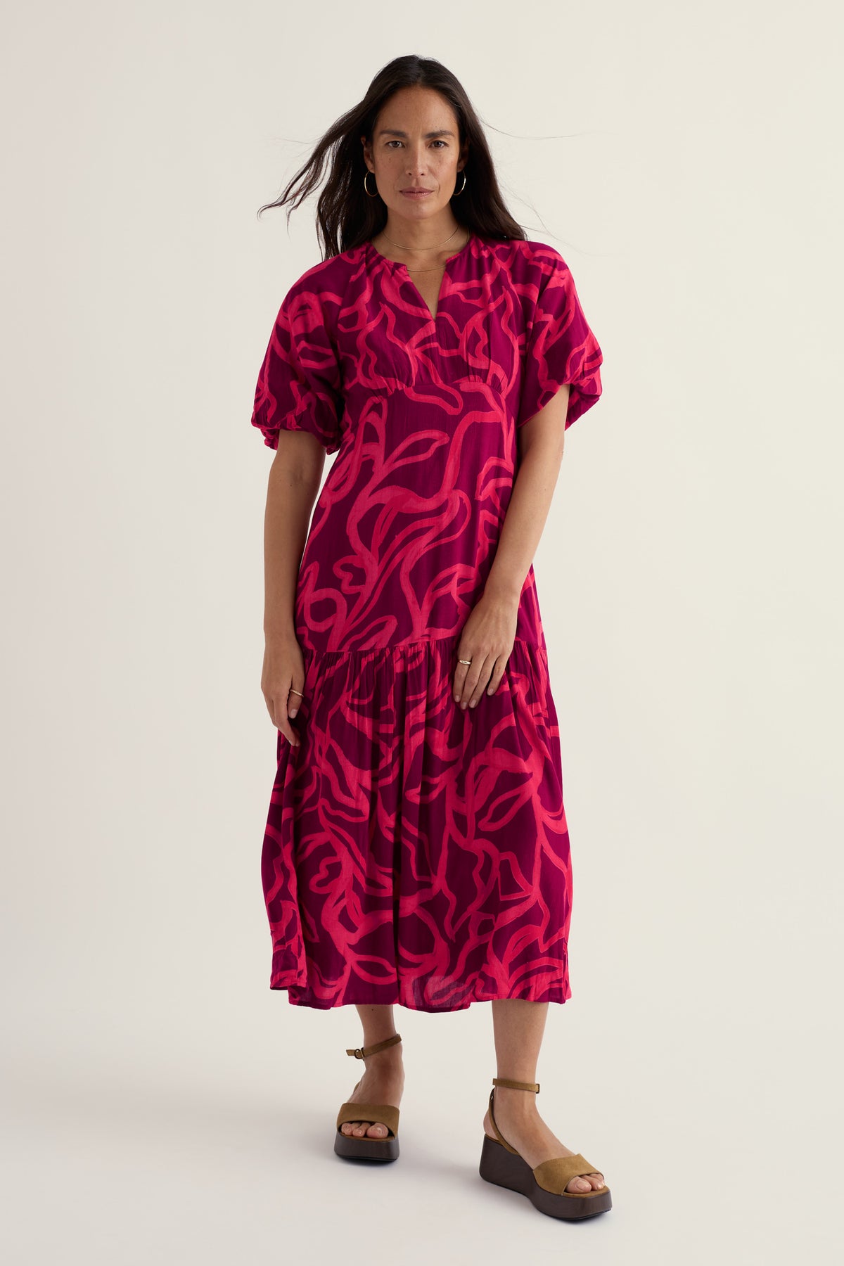 Waterside Tiered Empire Line Dress