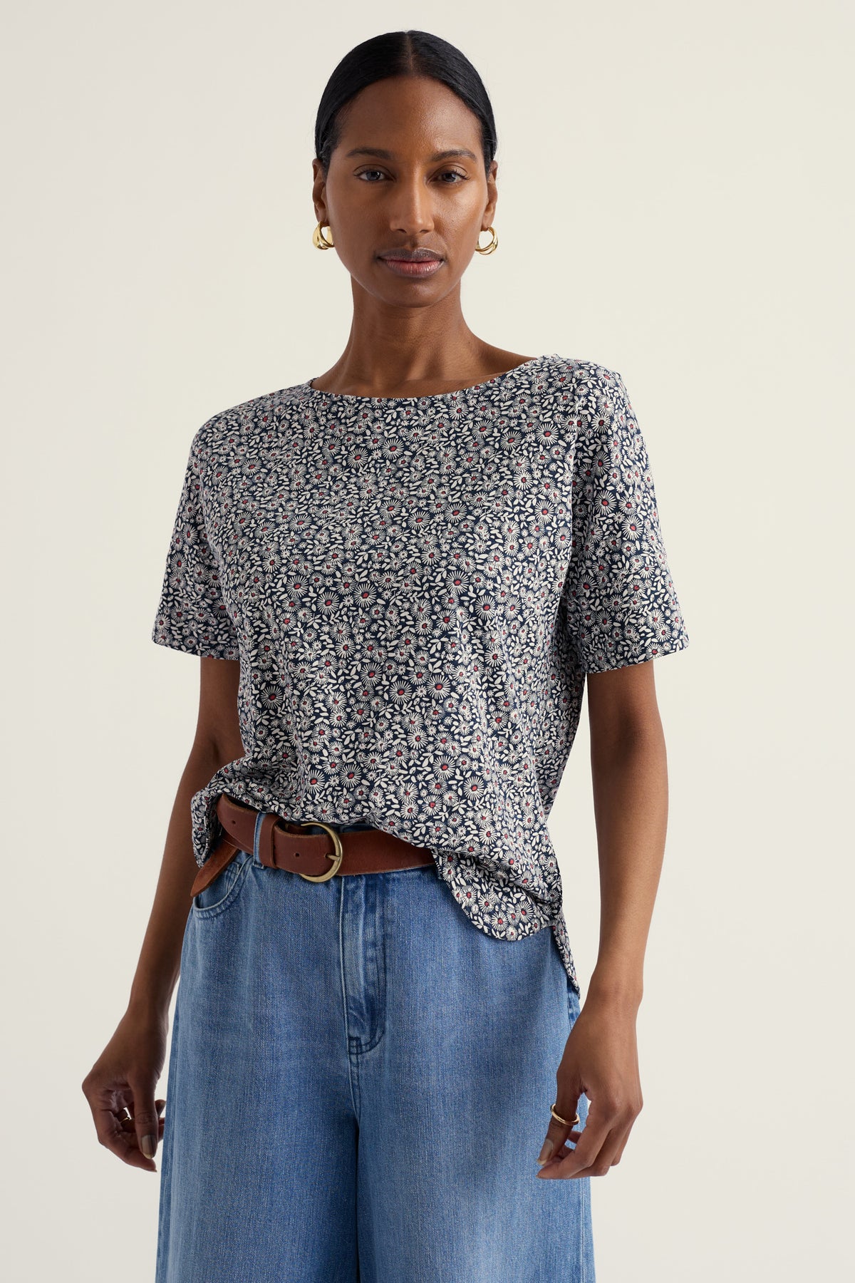 Bryher View Printed T-Shirt in GOTS Organic Cotton