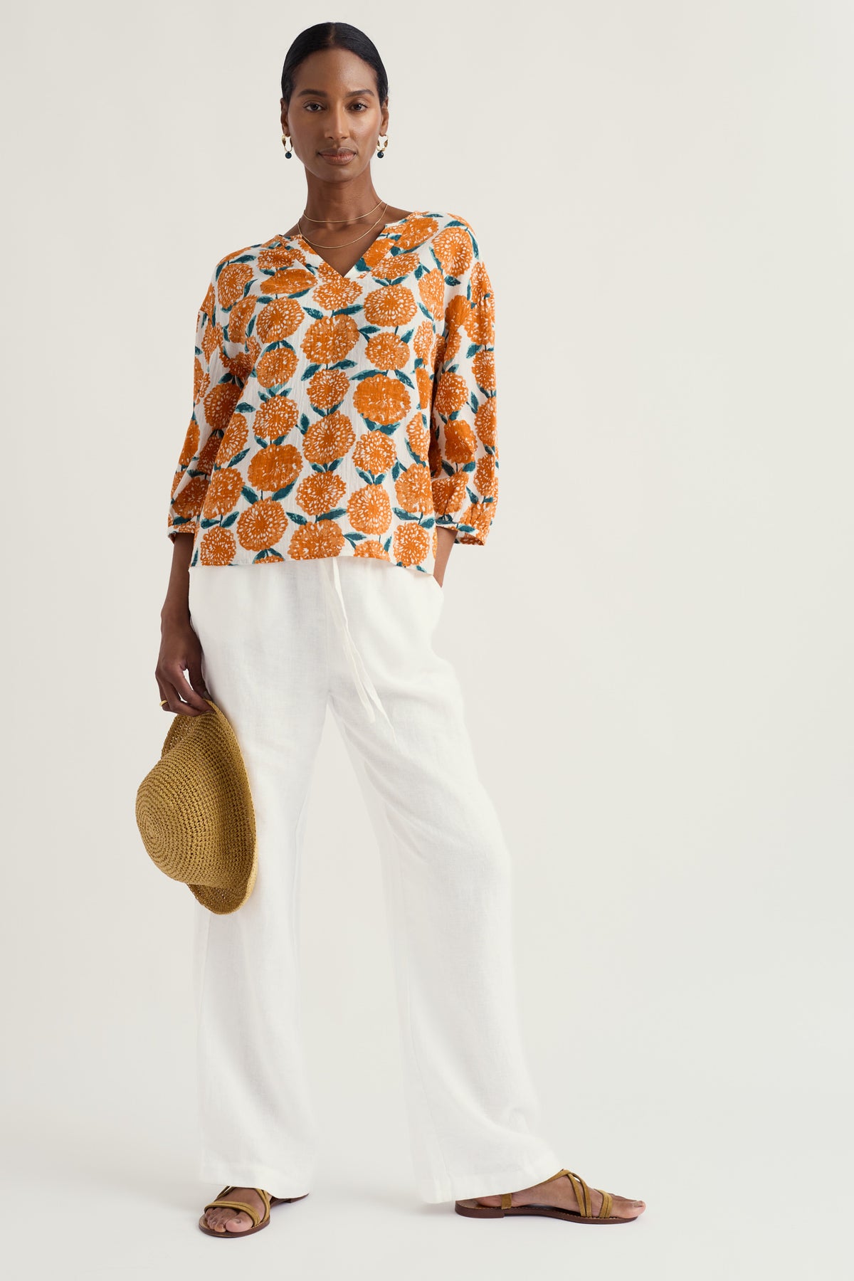 Streamlet Swing-Shape Top in Organic Cotton