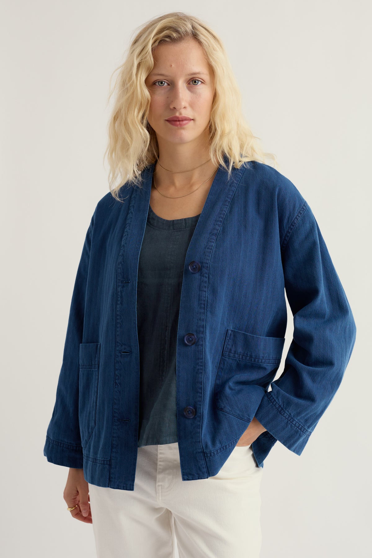 Penwerris Denim Jacket in GOTS Organic Cotton