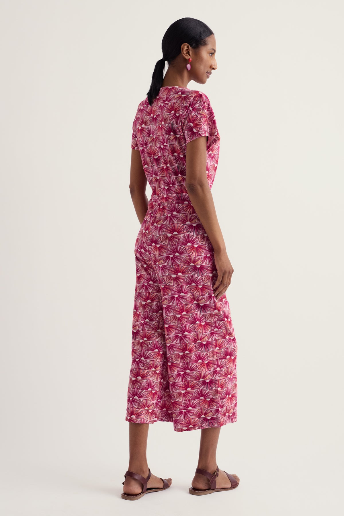 Rose Trellis Wide Leg Jumpsuit