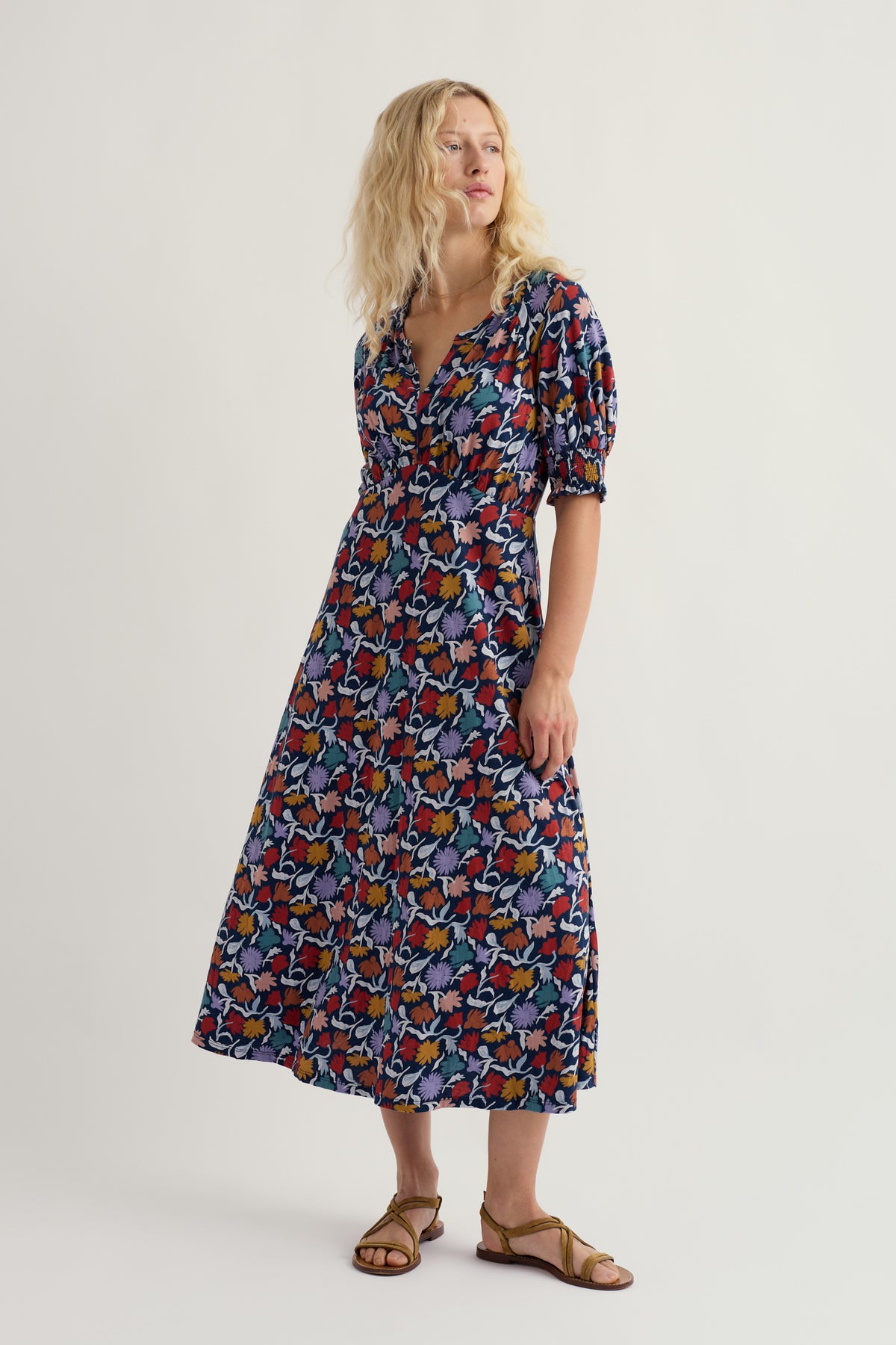 Fenil Empire Line Midi Dress
