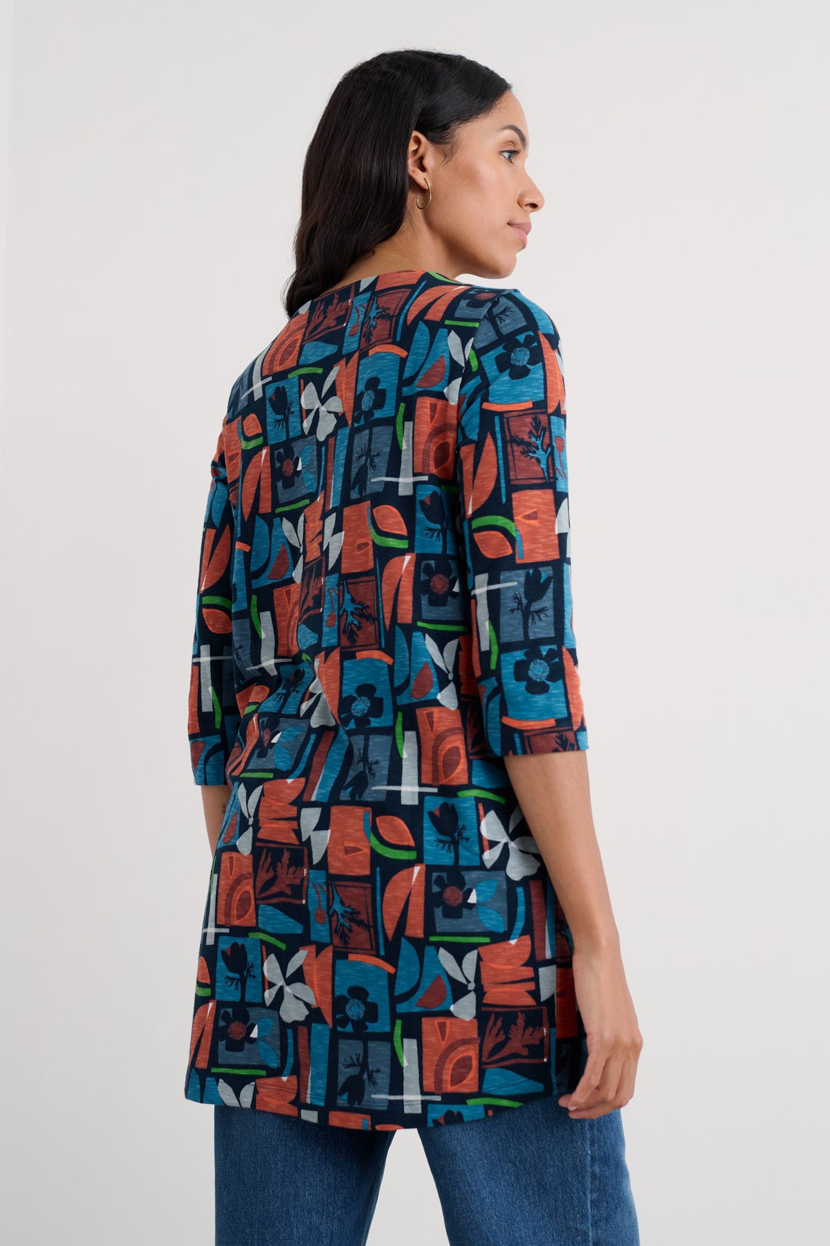 Shore Foraging Tunic in GOTS-Certified Organic Cotton Jersey