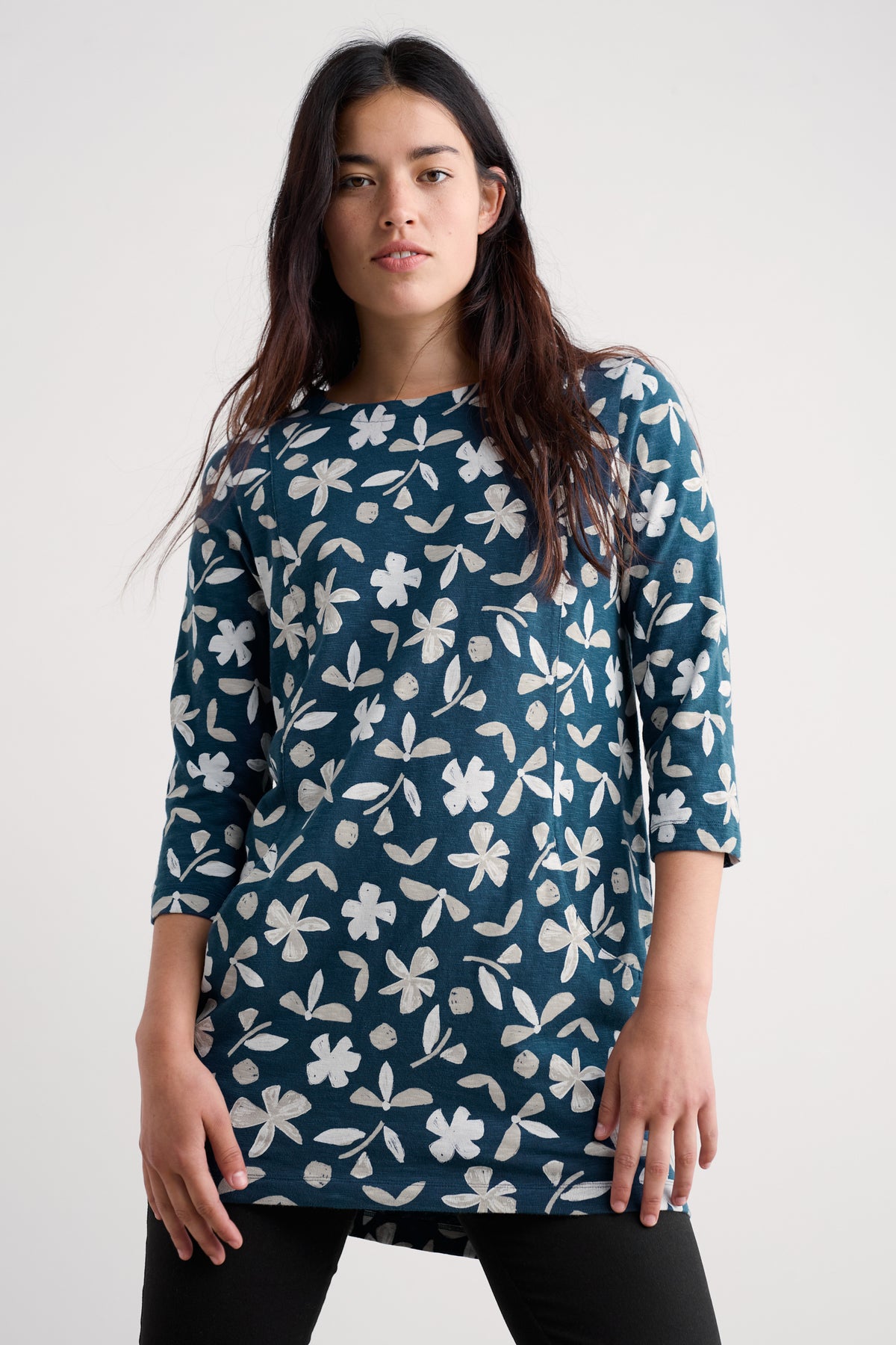 Shore Foraging Tunic in GOTS-Certified Organic Cotton Jersey