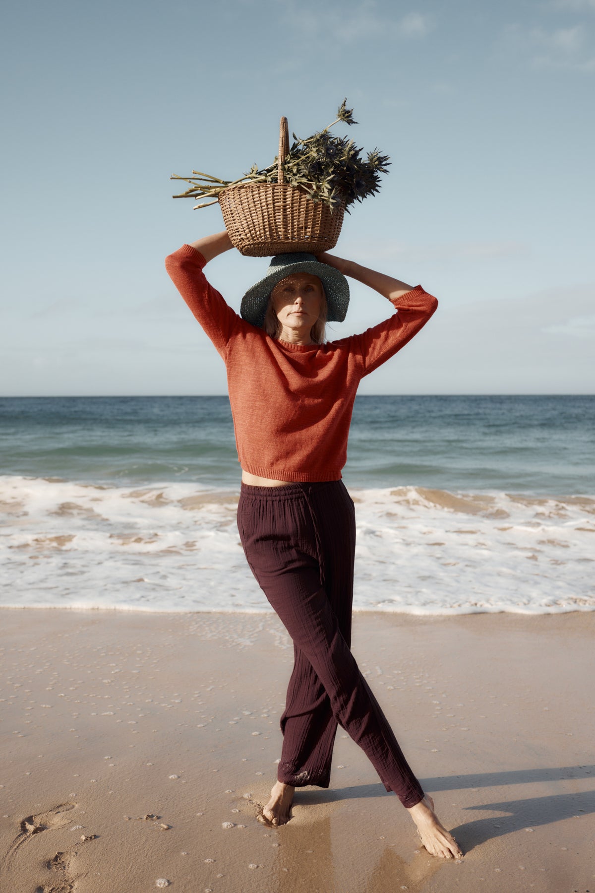 Tide Flow Wide Leg Organic Cotton Trousers