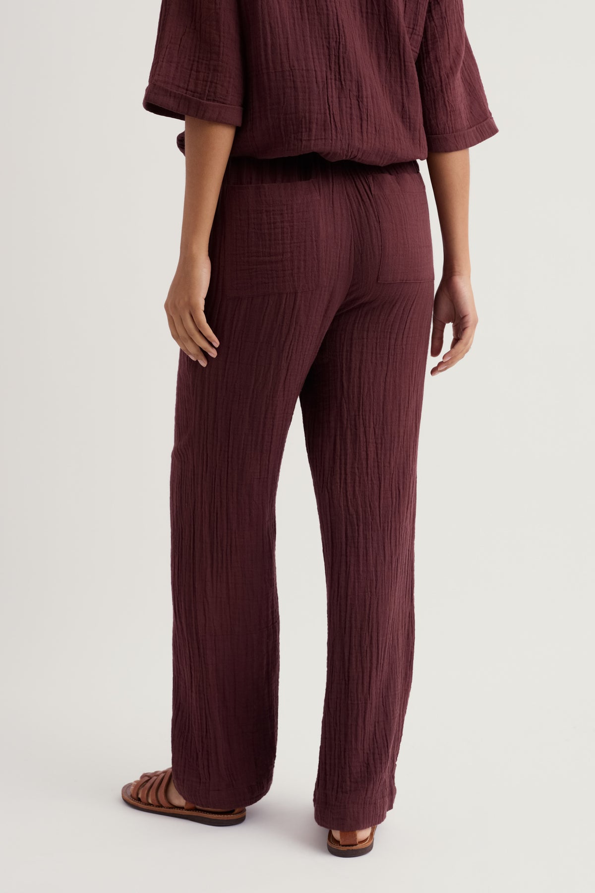 Tide Flow Wide Leg Organic Cotton Trousers