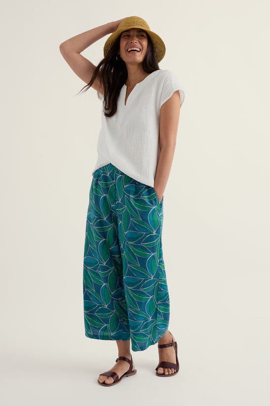 Peaceful Haven Linen Culottes