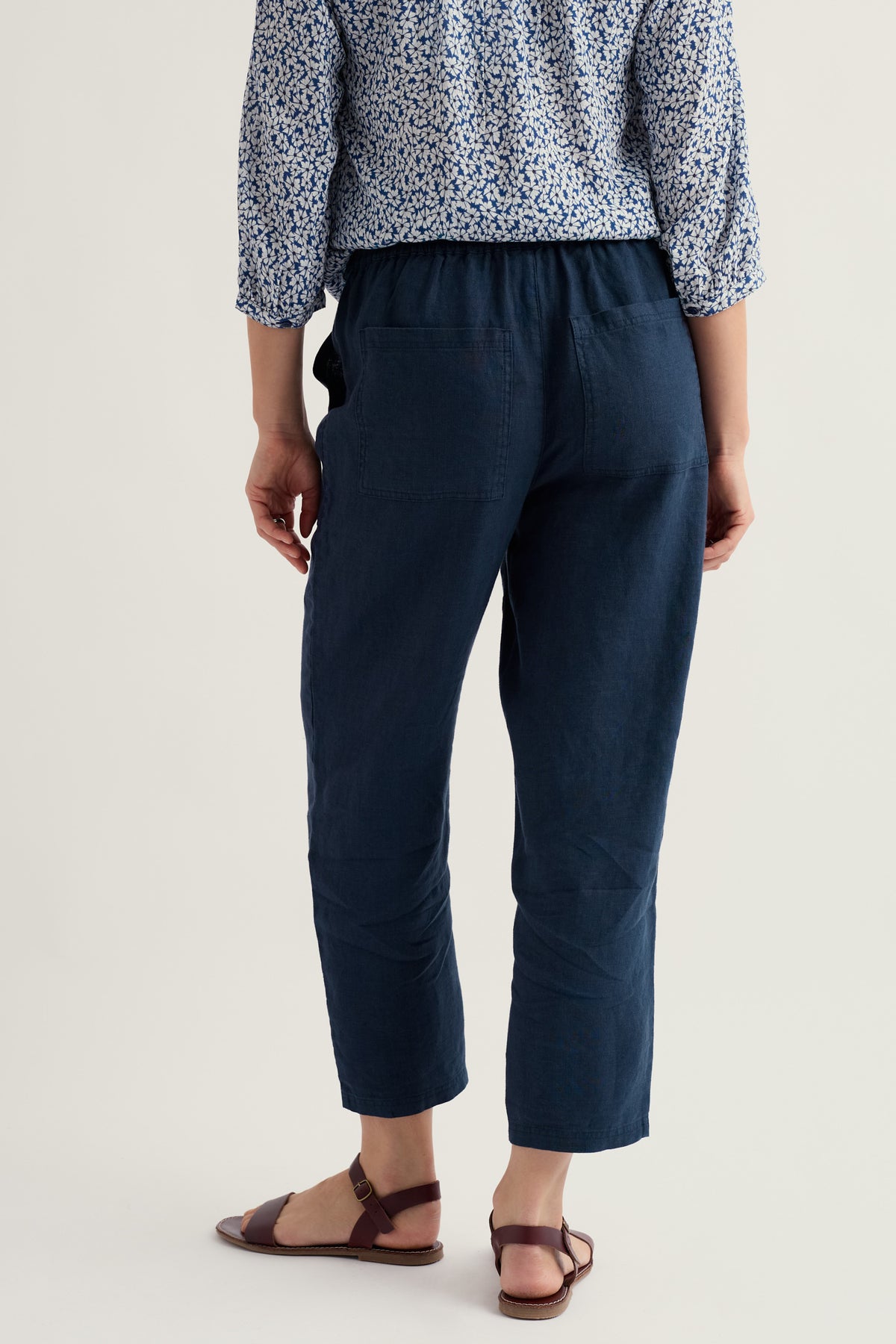 Sholl Organic Cotton Poplin Tapered Trousers