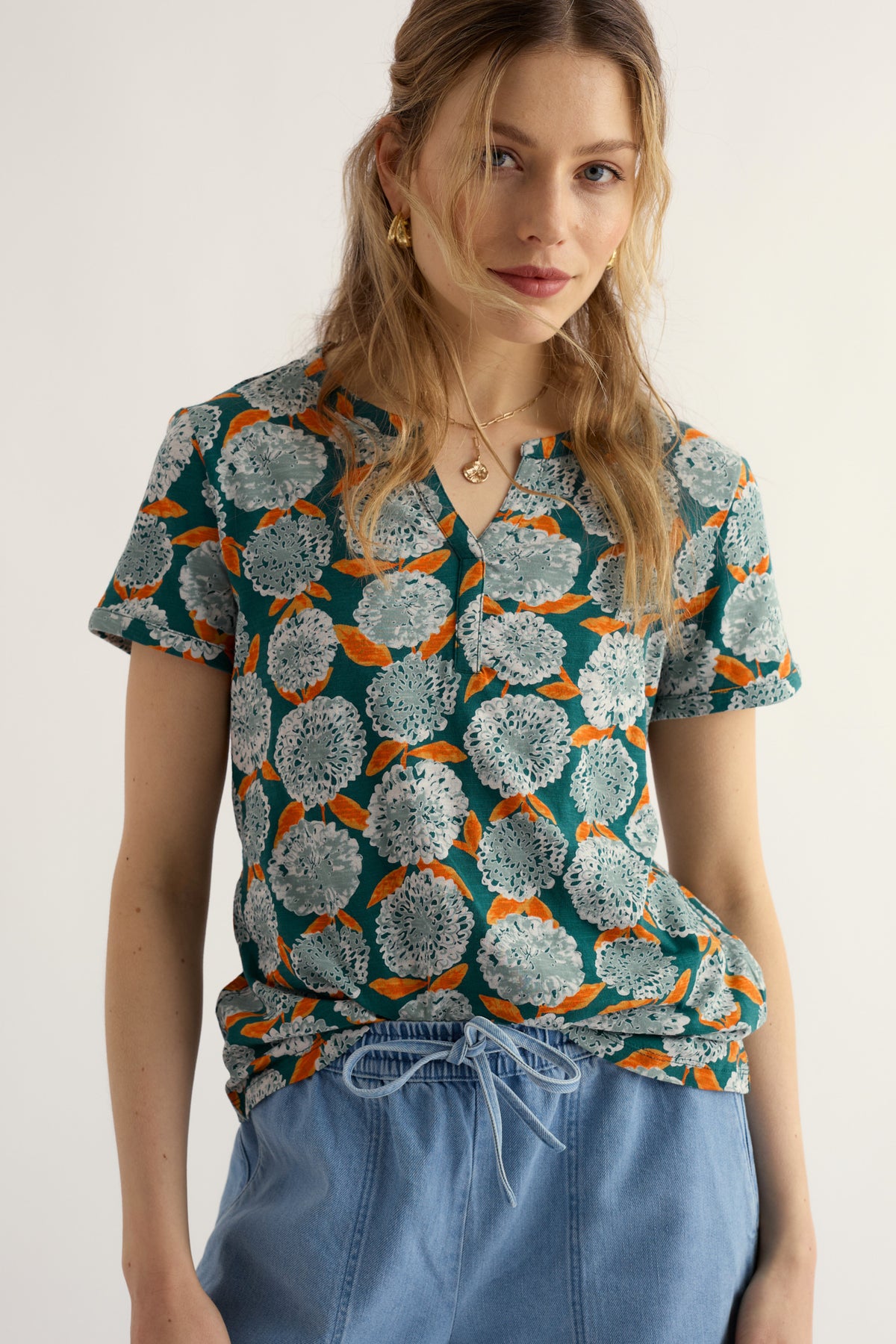 Waterflow Short Sleeve Top