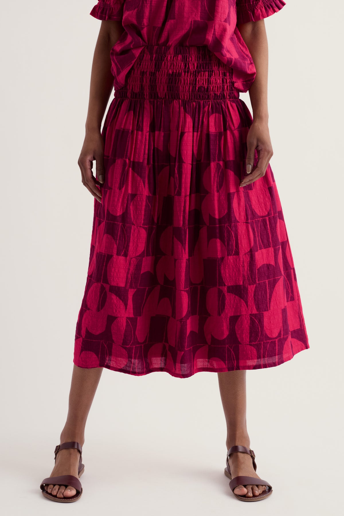 Rosemary A-Line Midi Skirt