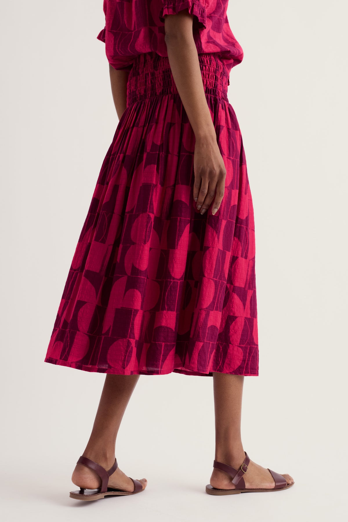 Rosemary A-Line Midi Skirt